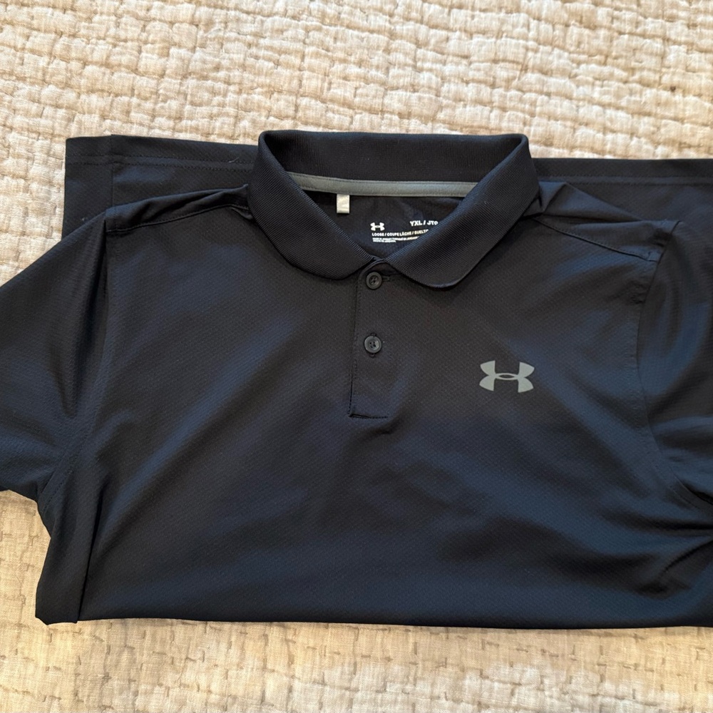 Under Armour Boys golf Shirt XL
